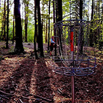 This is me disc golfing